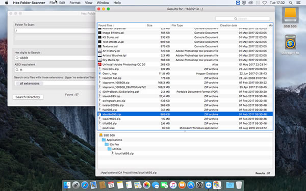 Hex Folder Scanner Mac
