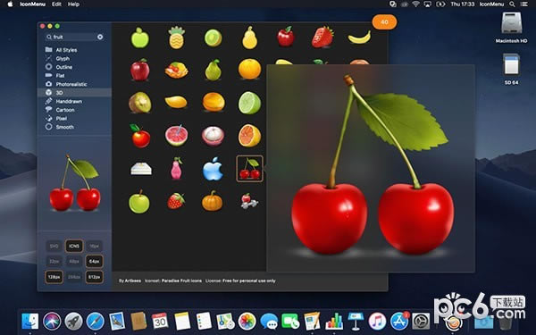 IconMenu for Mac