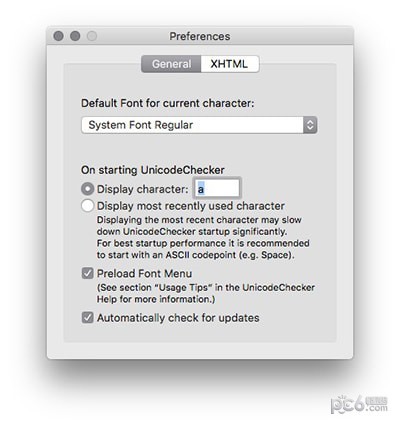 UnicodeChecker for Mac