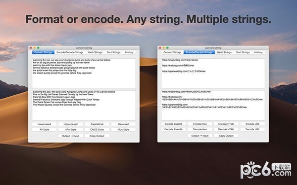 Convert String Mac