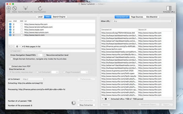 URL Extractor for mac