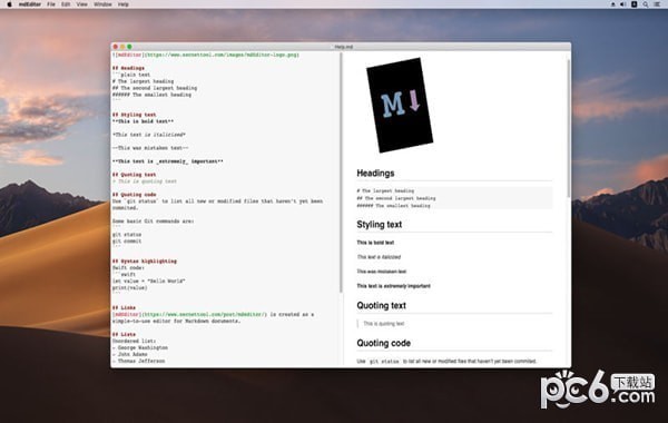 mdEditor for Mac