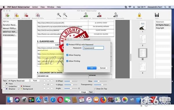 PDF Batch Watermarker Mac