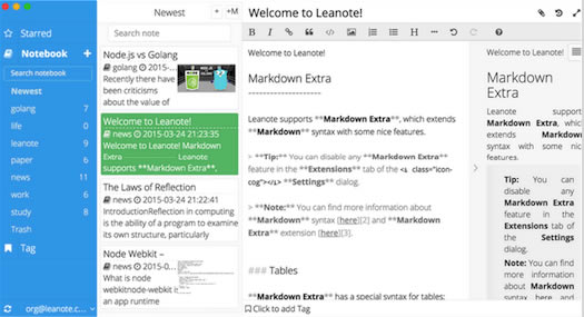 Leanote for Mac