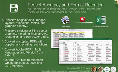 PDF to Excel for Mac