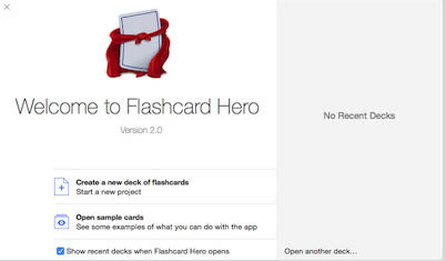 Flashcard Hero for mac