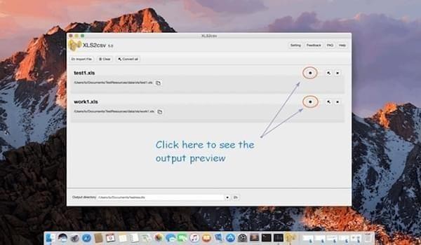 XLS2csv Mac