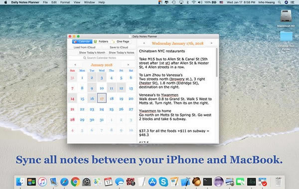 Daily Notes Planner Mac