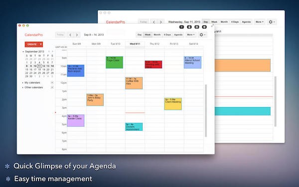 CalendarPro for Google Mac