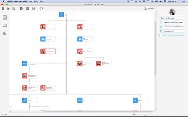 Sensus OrgChart App for Mac