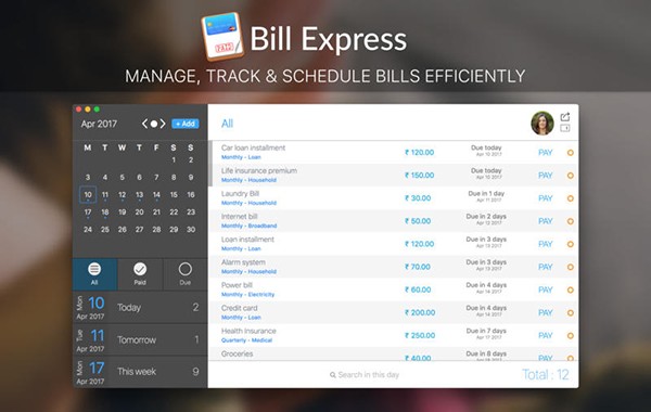 Bill Express for Mac