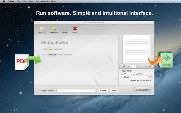 PDF to ePub Converter for mac