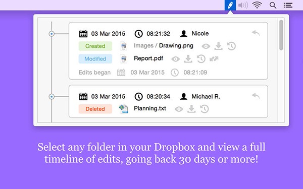 Revisions for Dropbox for Mac