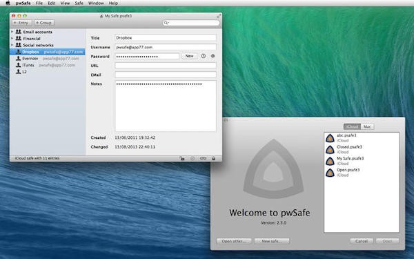 PwSafe for mac