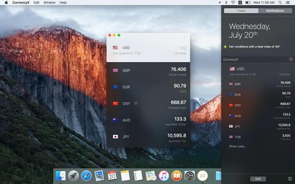 CurrencyX for Mac