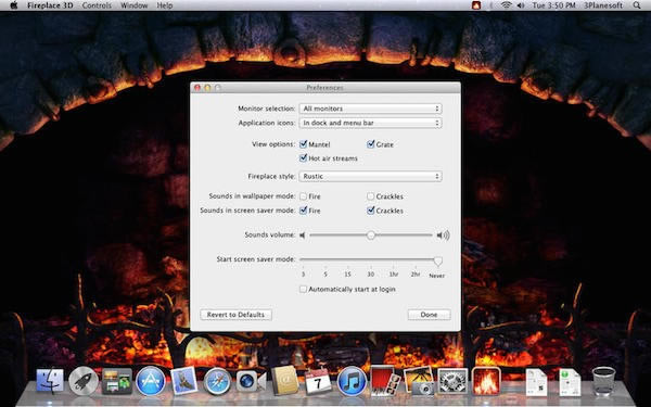 Fireplace 3D Mac