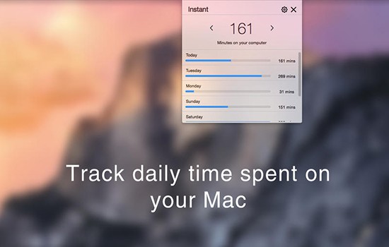 Instant usage time Mac