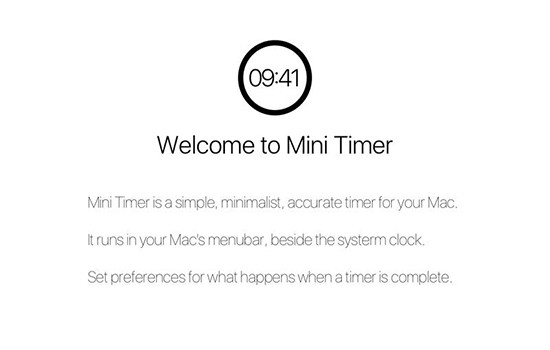 Mini Timer Mac
