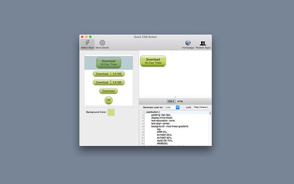 Quick CSS Button for Mac