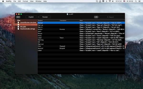 XLIFFy for Mac