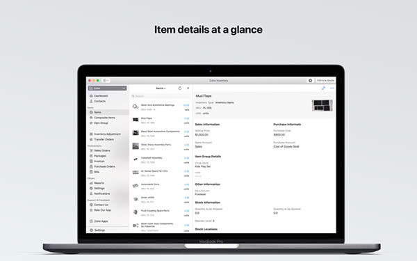 Zoho Inventory Mac