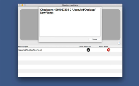 Checksum validator Mac