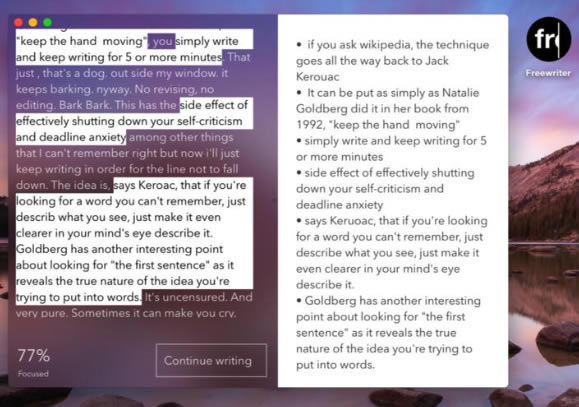 Freewriter for mac